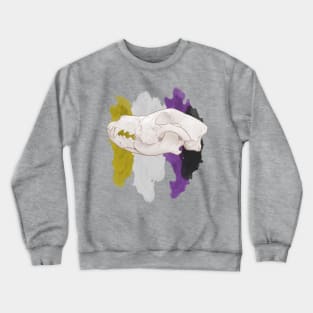 Living Skull: Enby Crewneck Sweatshirt